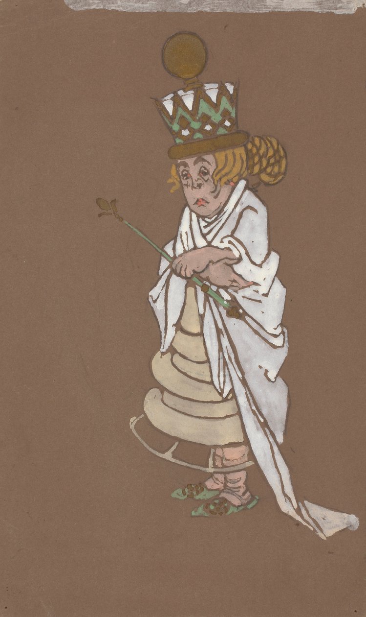 Reine blanche (conception des costumes pour Alice au pays des merveilles) 1915 - William Penhallow Henderson