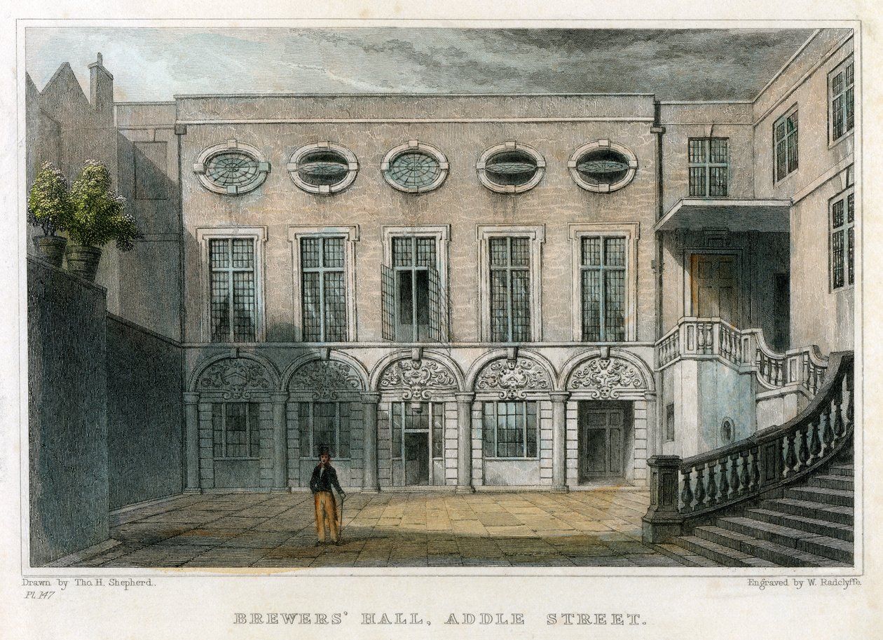 Brewers Hall, Addle Street, City of London, 1831 - William Radclyffe