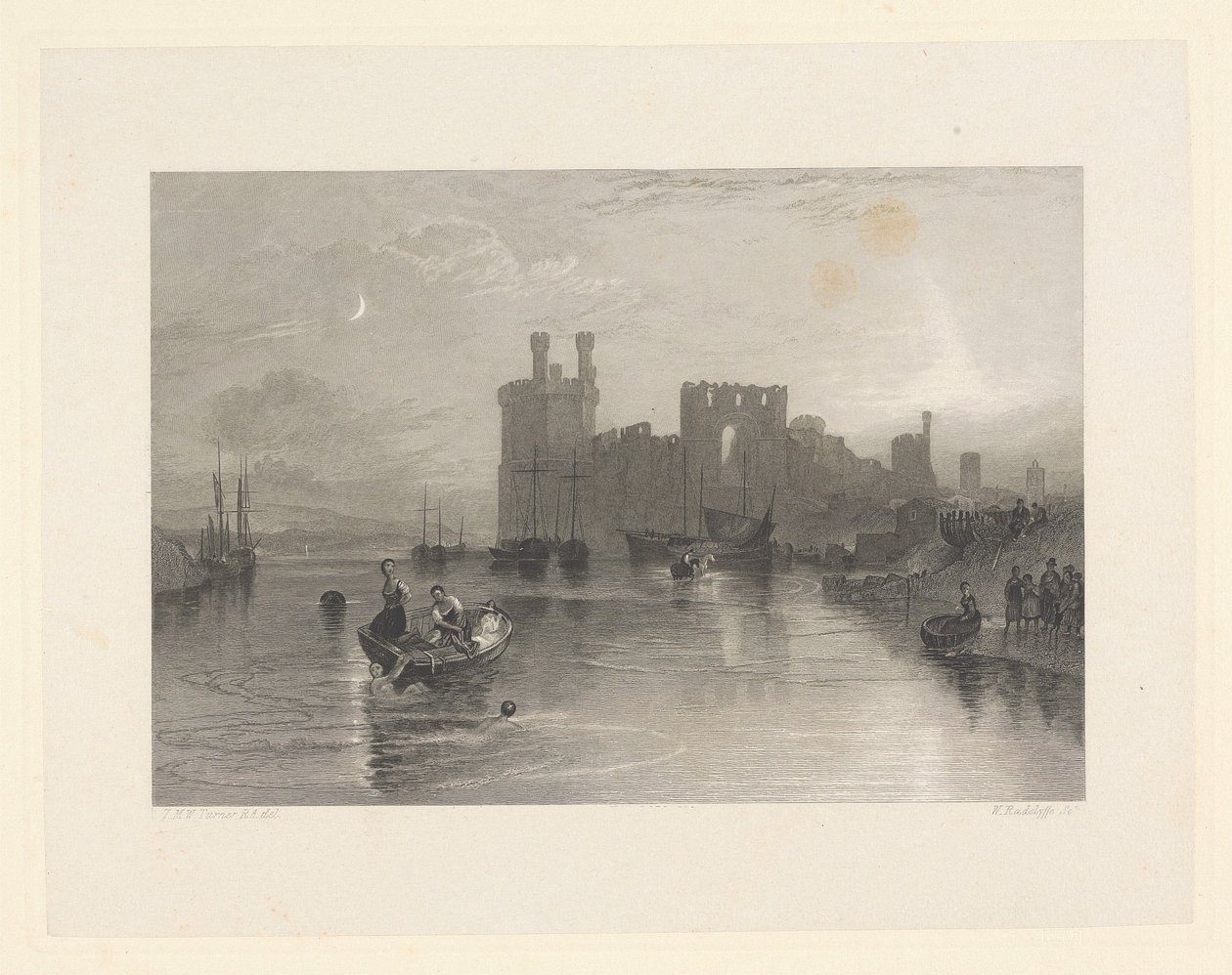 Le château de Caernarvon, au Pays de Galles - William Radclyffe