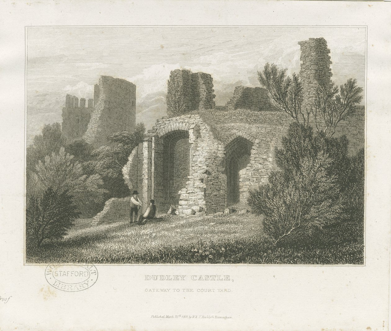 Château de Dudley - Le Donjon : gravure, nd [c1831] - William Radclyffe