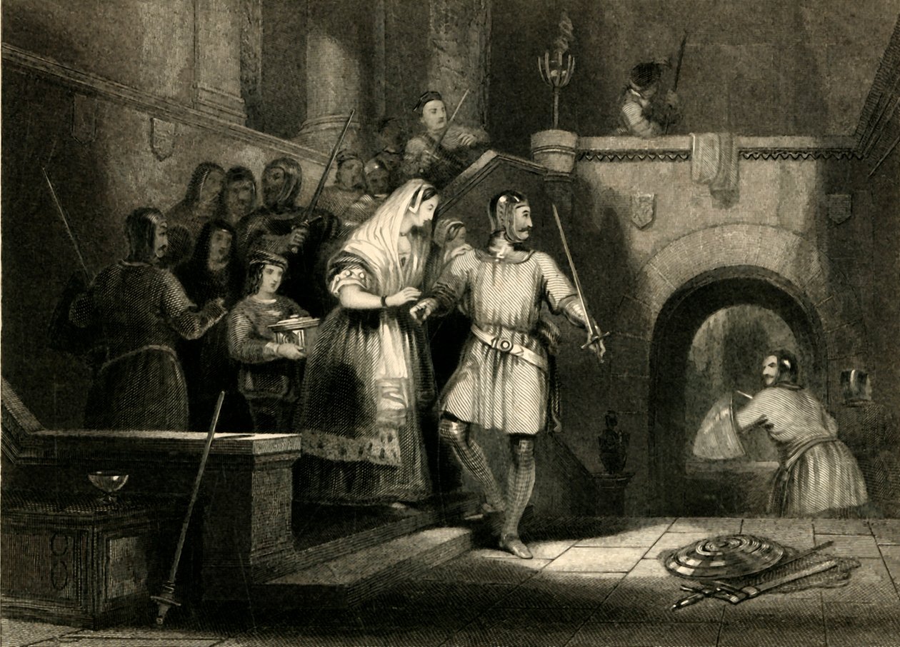 Sauvetage de la comtesse De Burgh, du château de Montgomery, 1836 - William Radclyffe