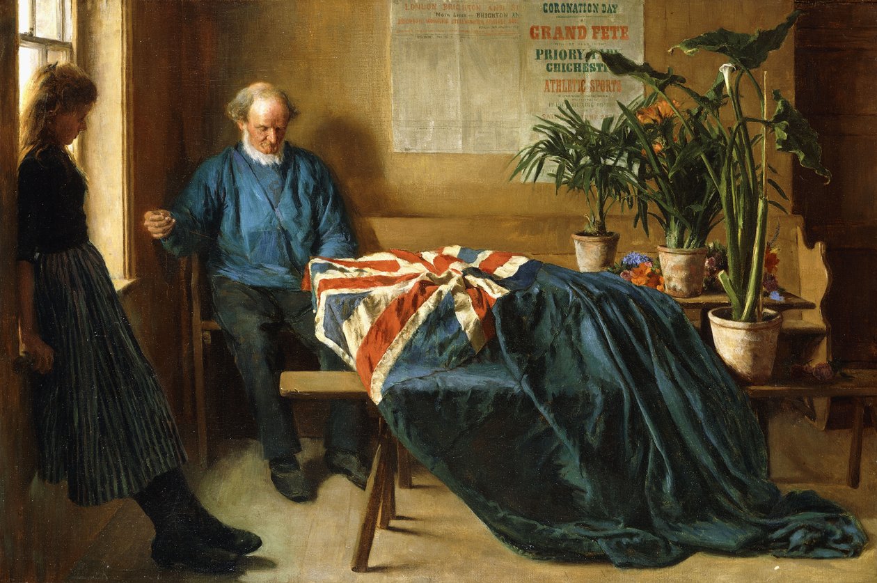 Préparation pour le jour du couronnement, Chichester, c.1902 - William Rainey
