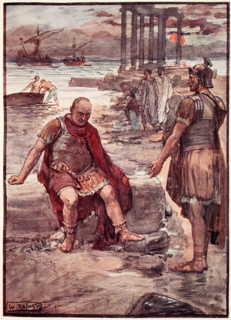 Marius exilé parmi les ruines de Carthage, illustration de 