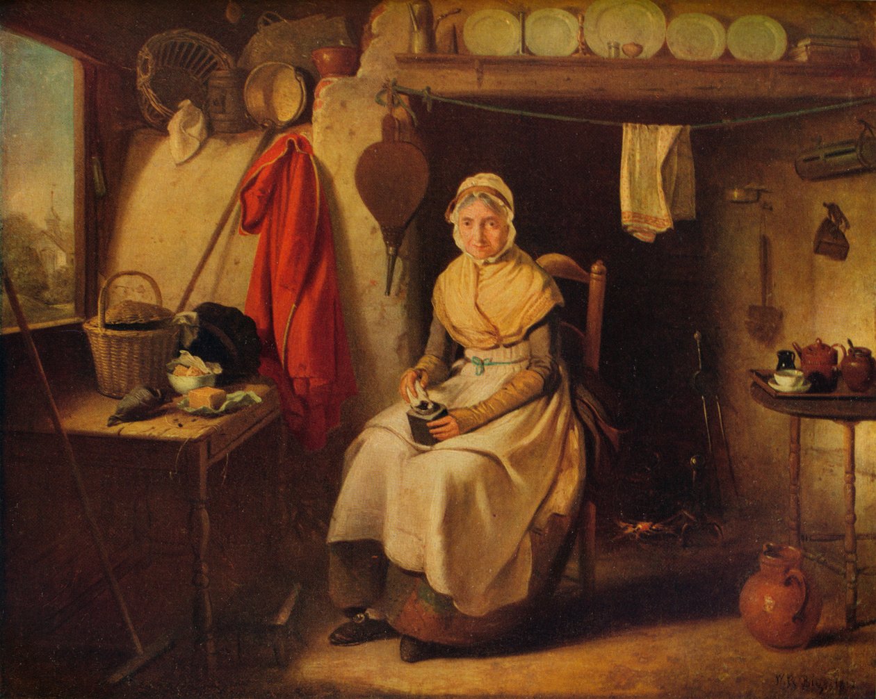 Intérieur de cottage, à Lexden, Essex, 1802 - William Redmore Bigg