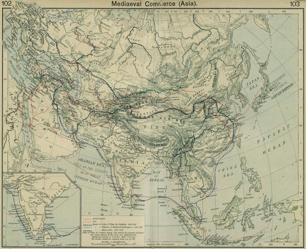 Commerce médiéval en Asie. De l