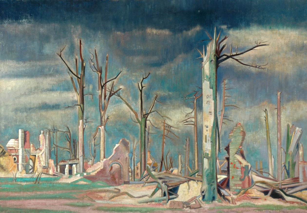 Avenue à Bourlon, Front occidental - William Rothenstein