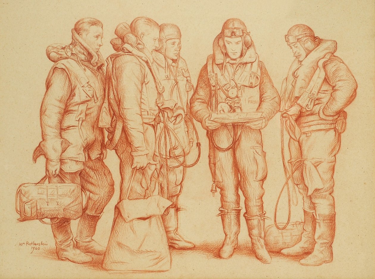 Équipage du bombardier Whitley - William Rothenstein