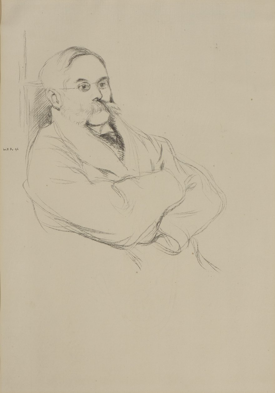 Portrait de Moritz Rothenstein - William Rothenstein