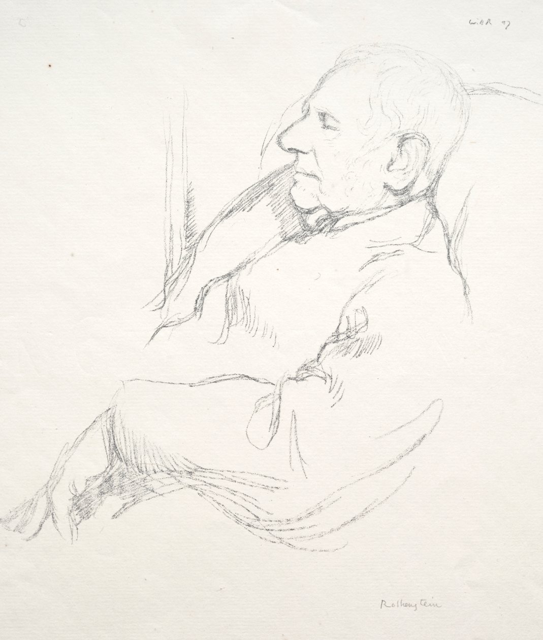 Sir Francis Seymour Haden endormi - William Rothenstein