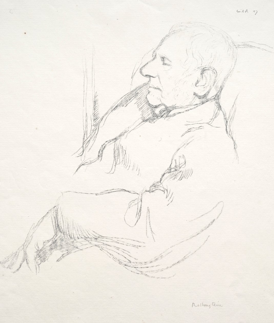 Sir Francis Seymour Haden endormi, 1897 - William Rothenstein