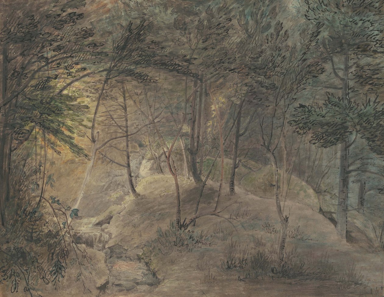 La Vue depuis la Maison de Source à Echo, vers 1808 - William Russell Birch