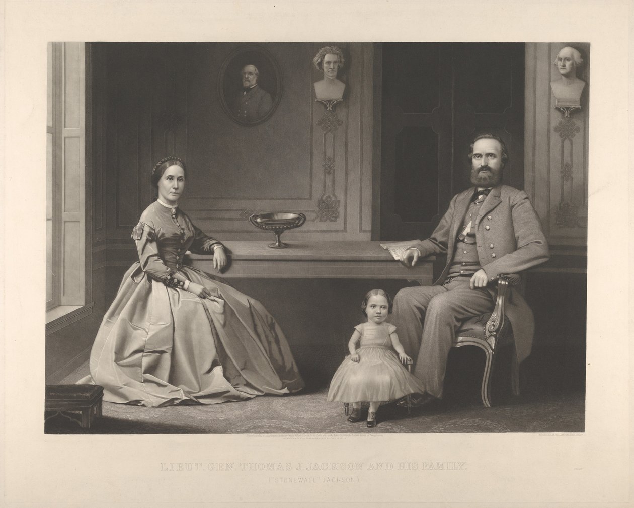 Lieutenant général Thomas J. Jackson et sa famille (Stonewall Jackson) - William Sartain