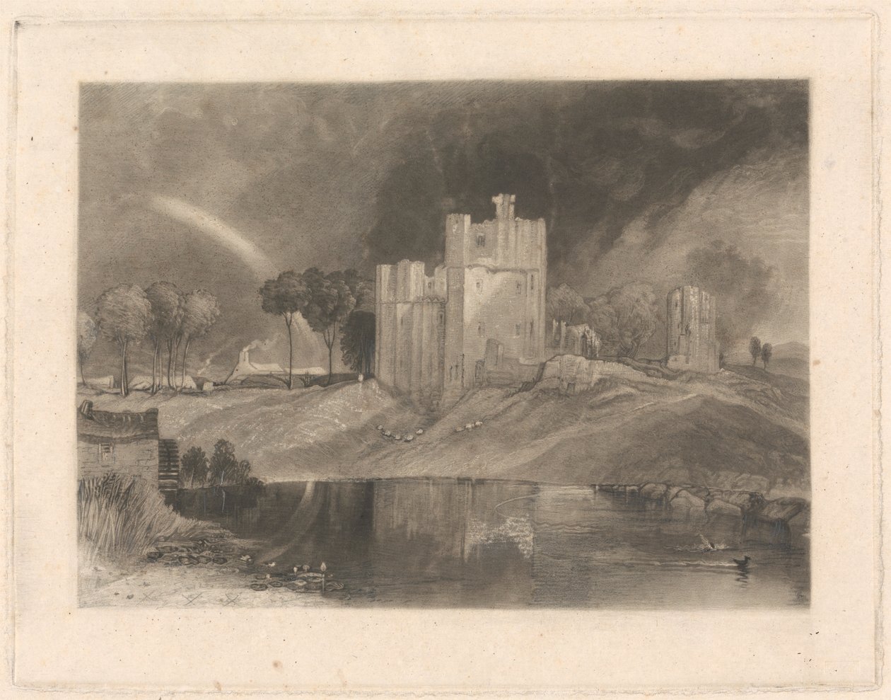 Château de Brougham, près de la jonction des rivières Eamont et Lowther - William Say
