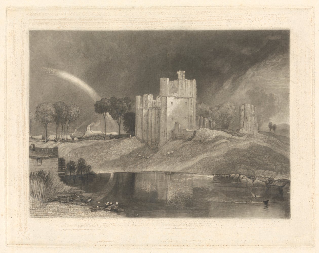 Château de Brougham, près de la Jonction des Rivières Eamont et Lowther - William Say