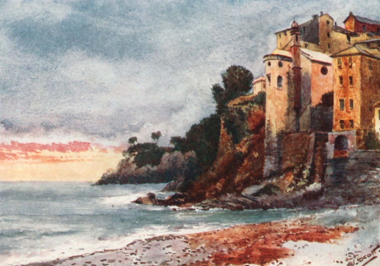 Sur le rivage, Sori (lithographie couleur) - William Scott