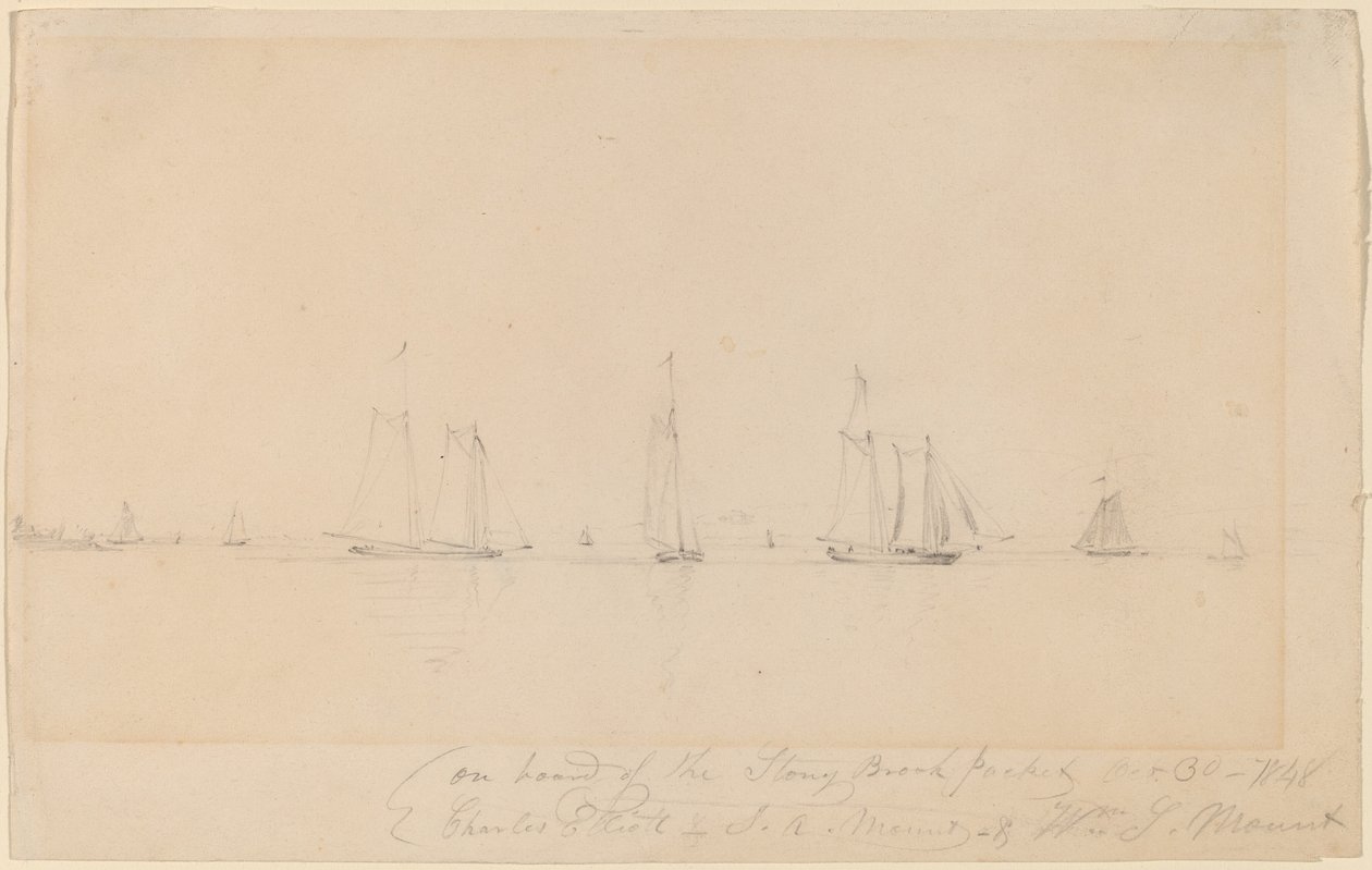 À bord du Stony Brook Packet - William Sidney Mount