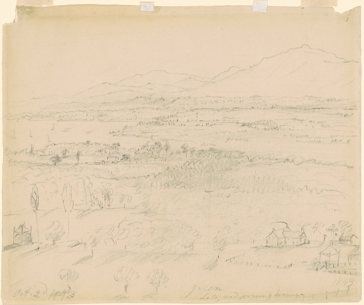 Vallée avec rivière et montagnes - William Sidney Mount