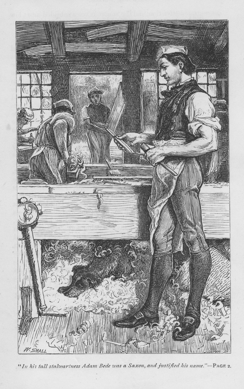 Adam Bede, le charpentier du village, dans l