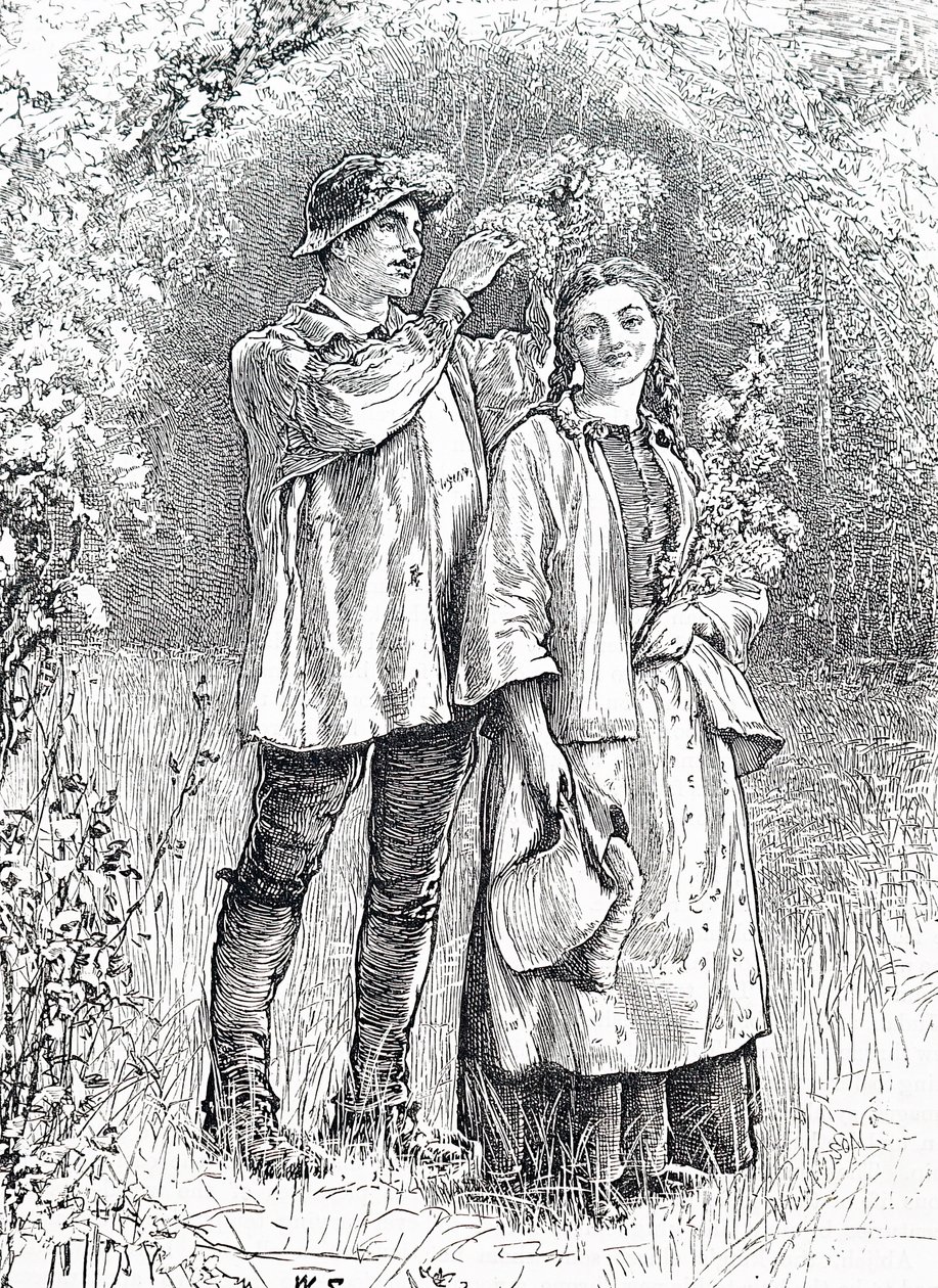 Le couronnement de la reine de mai avec une couronne d