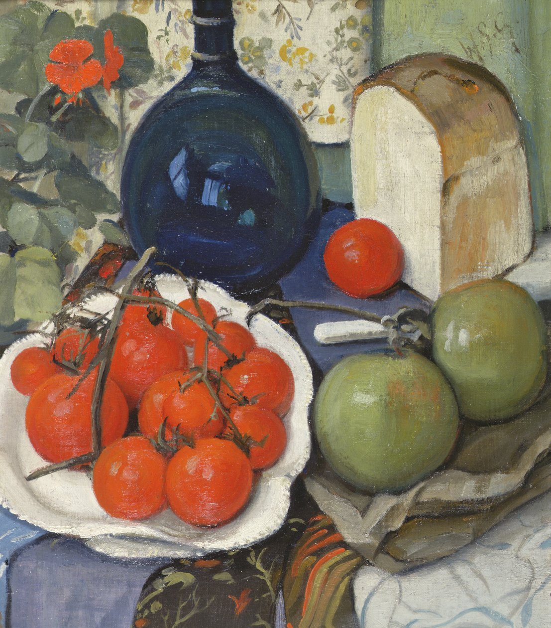 Nature morte avec tomates et pommes - William Somerville Shanks