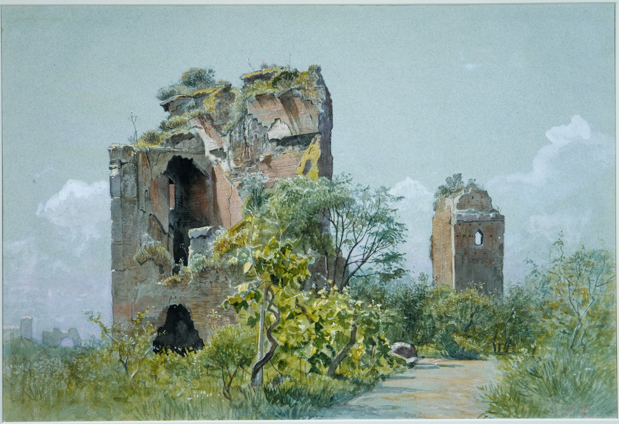 Thermes de Trajan (Sette Sale, Villa Brancaccio, Rome) - William Stanley Haseltine