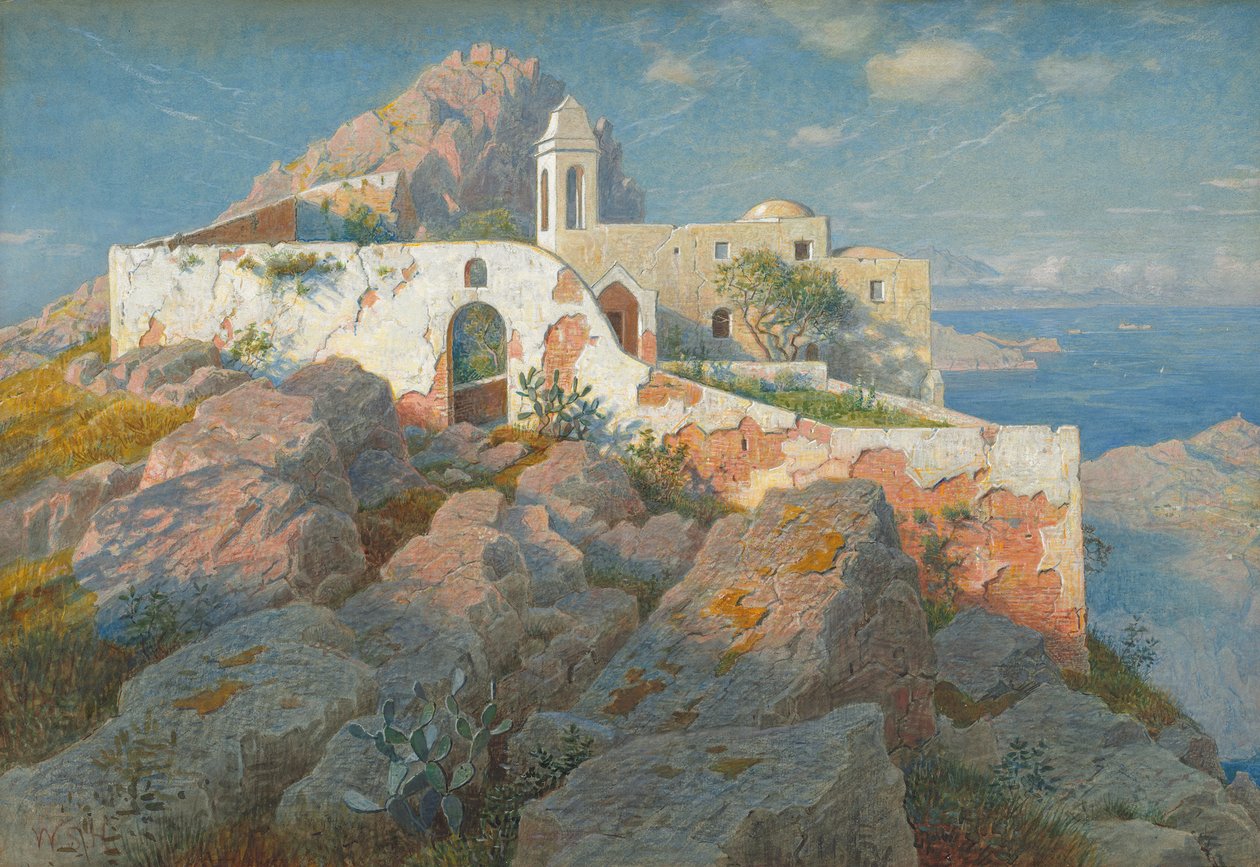 Santa Maria a Cetrella, Anacapri, vers 1892 - William Stanley Haseltine