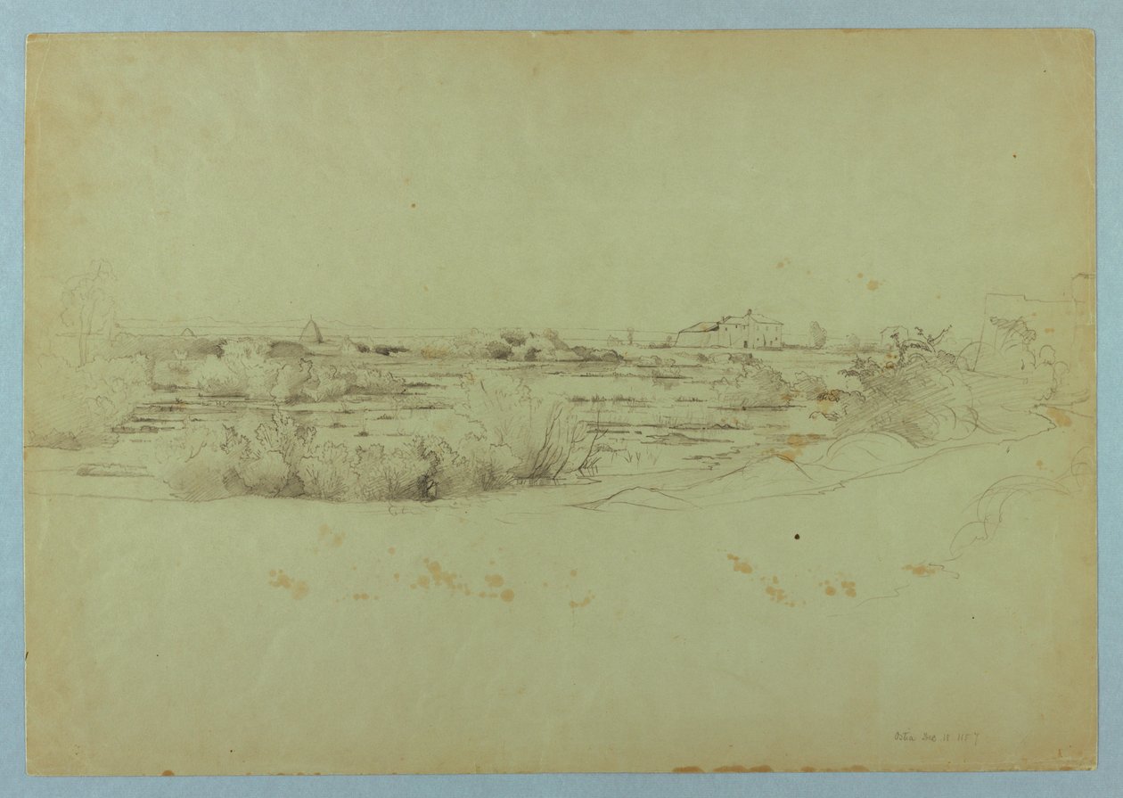 Étude de paysage, Ostie, Italie - William Stanley Haseltine
