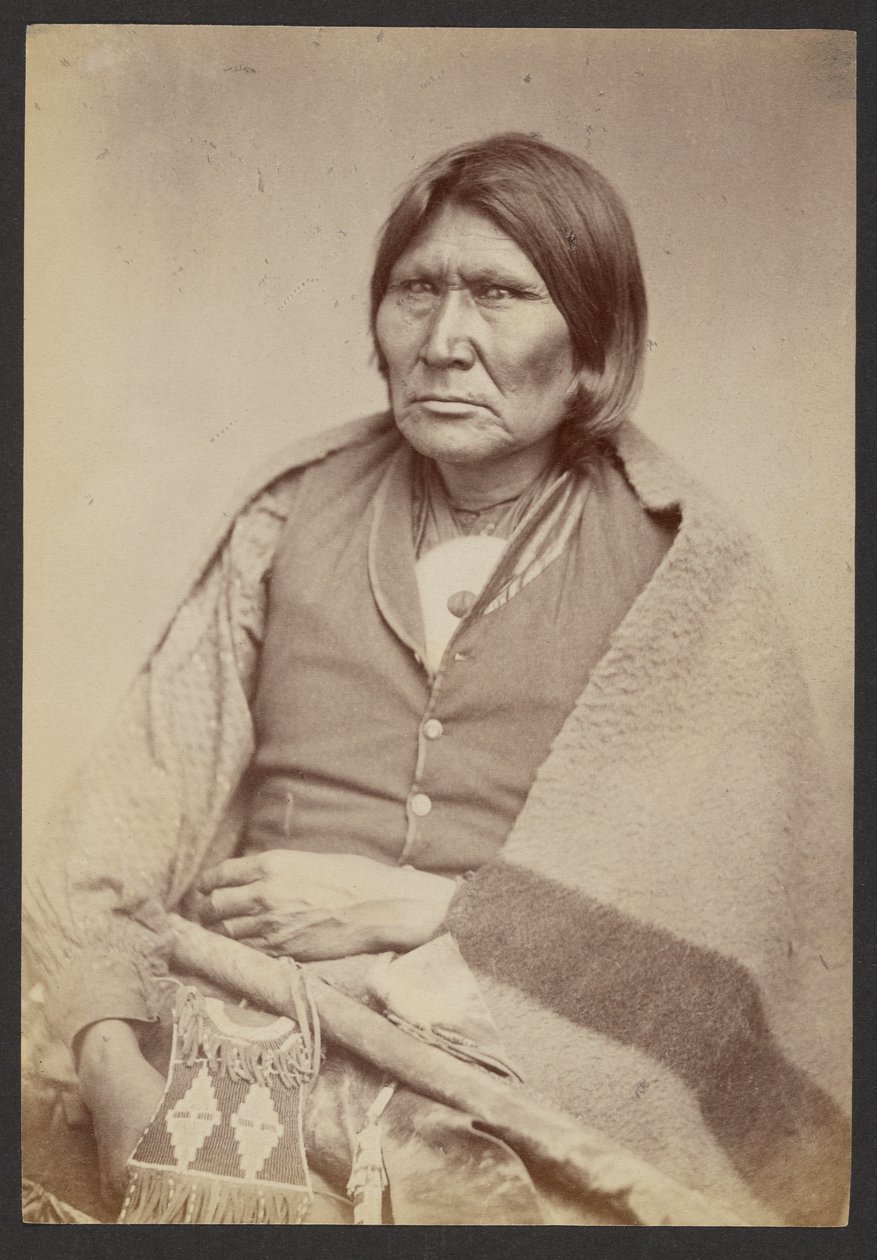 Chef comanche à cheval [Tuh-huh-yet, Nau-qua-hip, Champion Rider] - William Stinson Soule