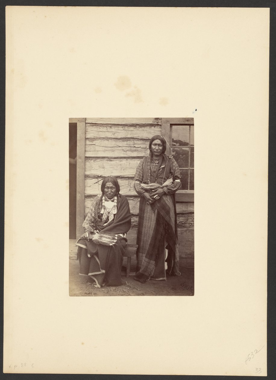 Fils du chef Arapaho, Little Raven [Petit Ours et Bouclier, probablement à Camp Supply]. - William Stinson Soule