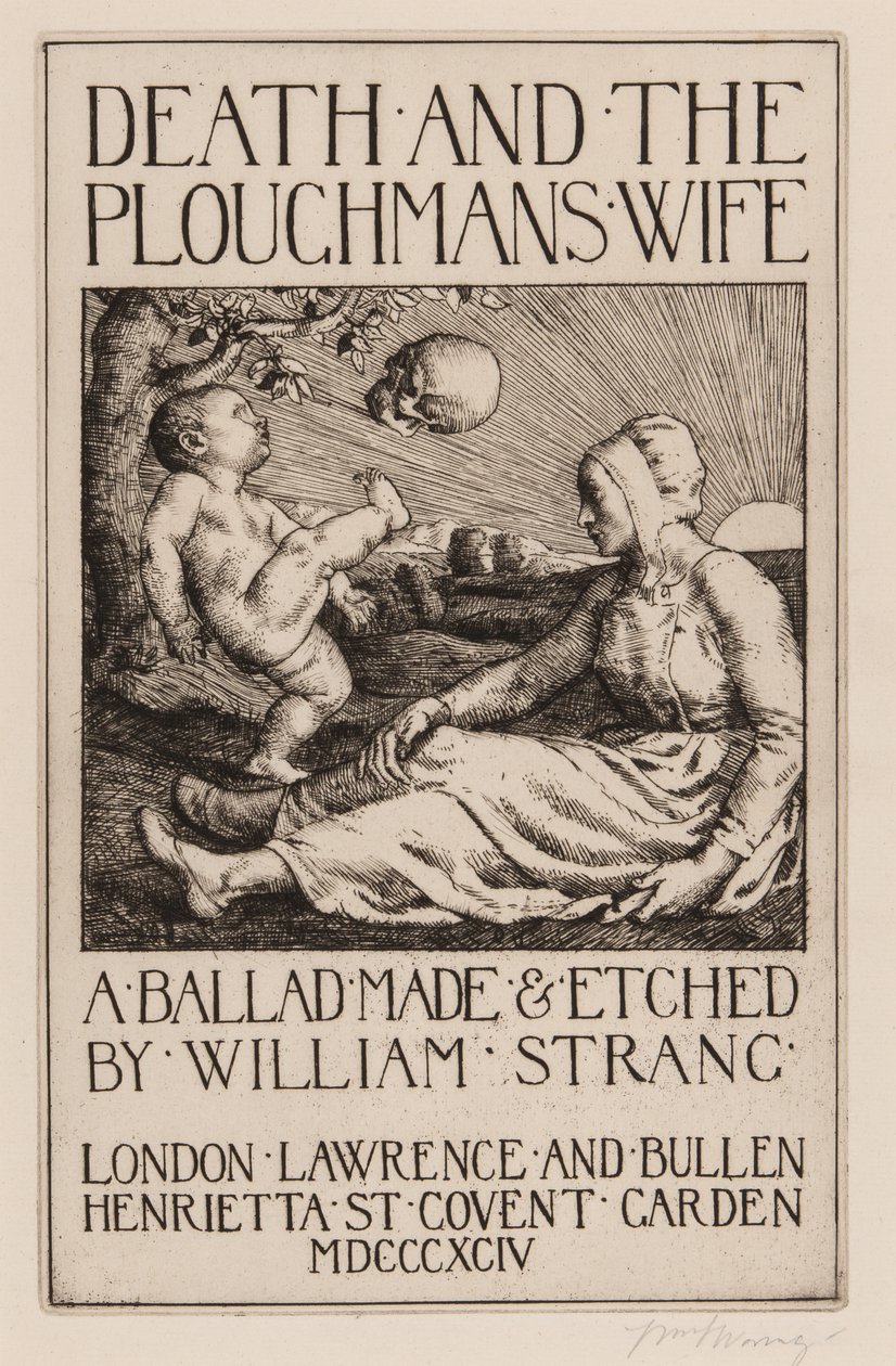 La mort et la femme du laboureur, 1892 - William Strang