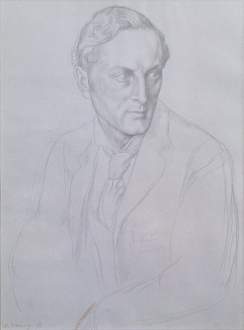 Portrait de Sir Henry John Newbolt (1862-1938) poète, 1898 - William Strang