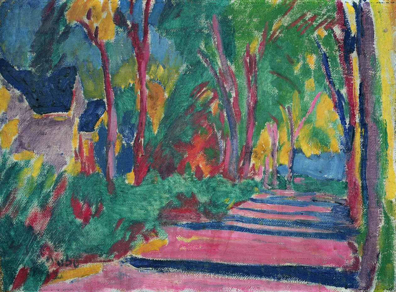 Route boisée - William Straube