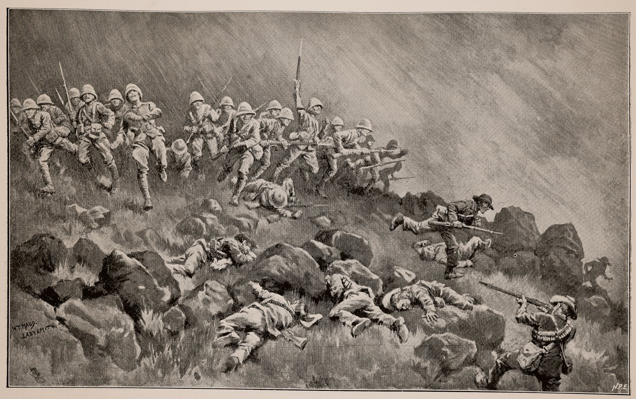 Le grand assaut sur Ladysmith : Les Devons nettoyant Wagon Hill - William T. Maud