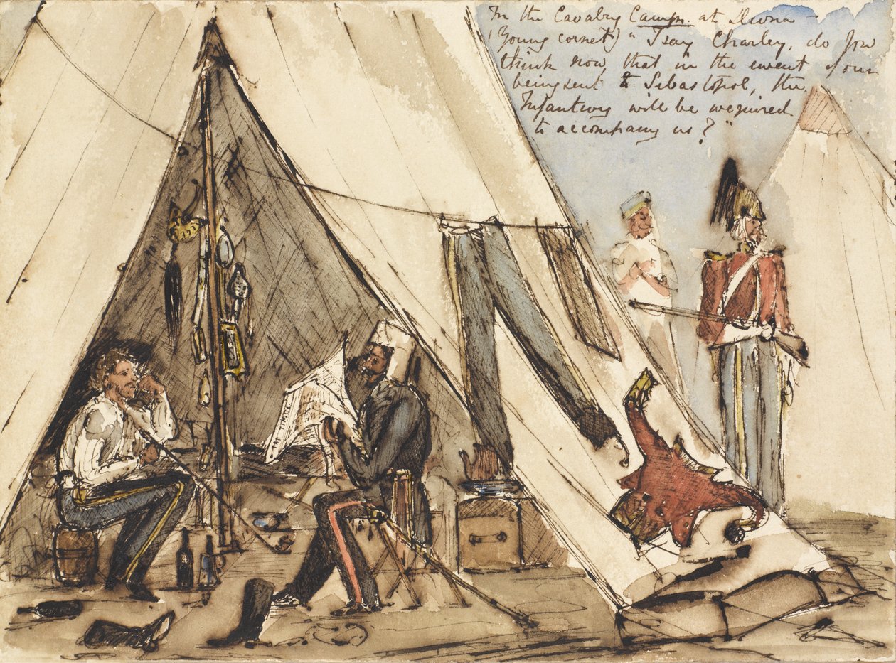 Dans le camp de cavalerie à Devna (Jeune Cornette) ?Je dis Charley, penses-tu maintenant qu