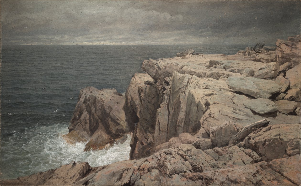 Falaise aux cormorans, Jamestown, Rhode Island - William Trost Richards