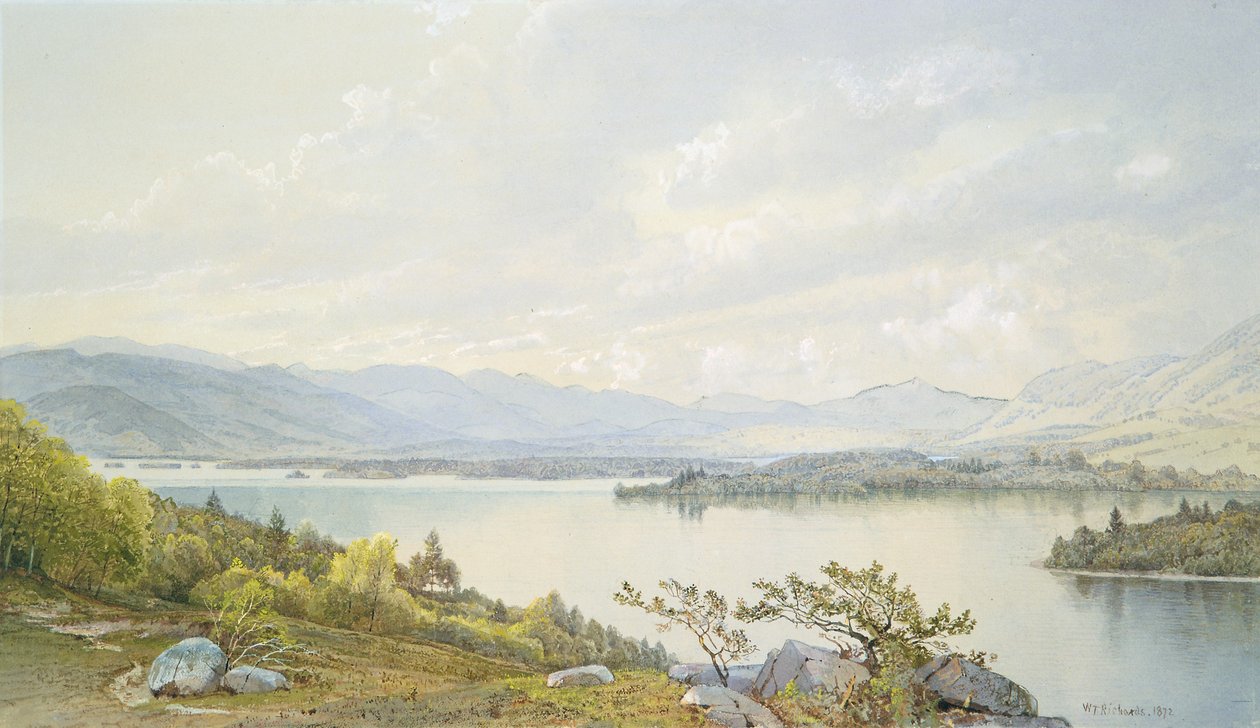 Le lac Squam et les montagnes Sandwich - William Trost Richards