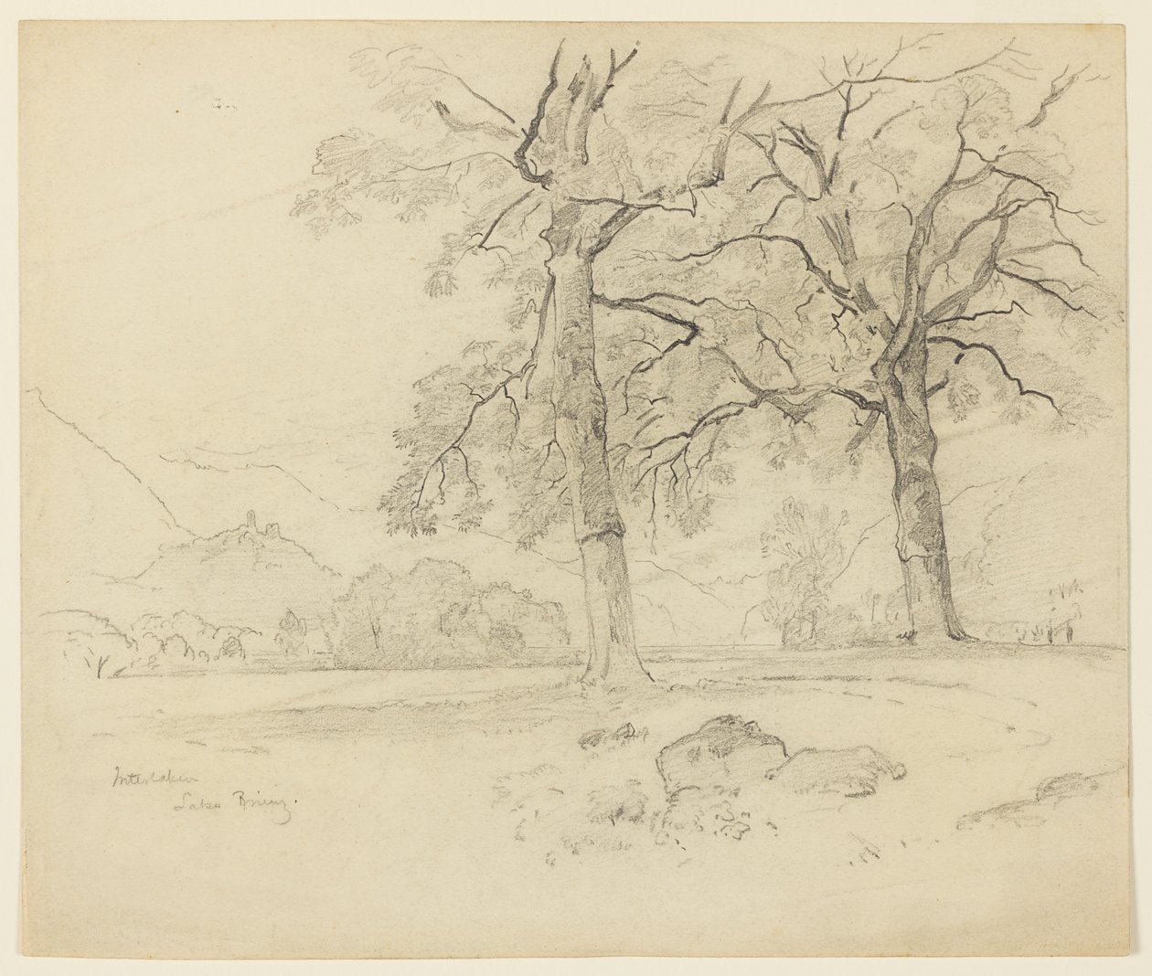 Paysage, Lac de Brienz, Interlaken, Suisse - William Trost Richards