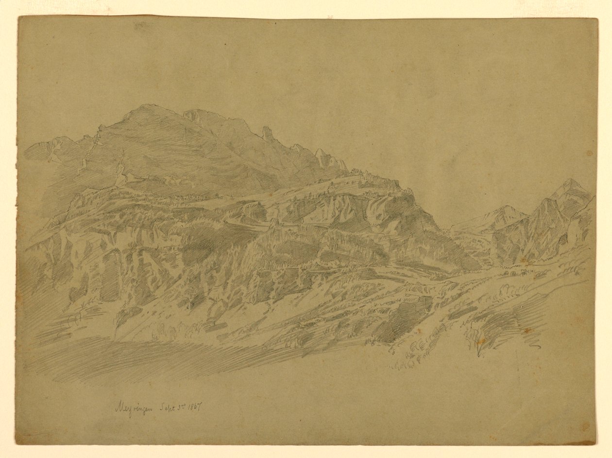 Paysage, Meiringen, Suisse - William Trost Richards