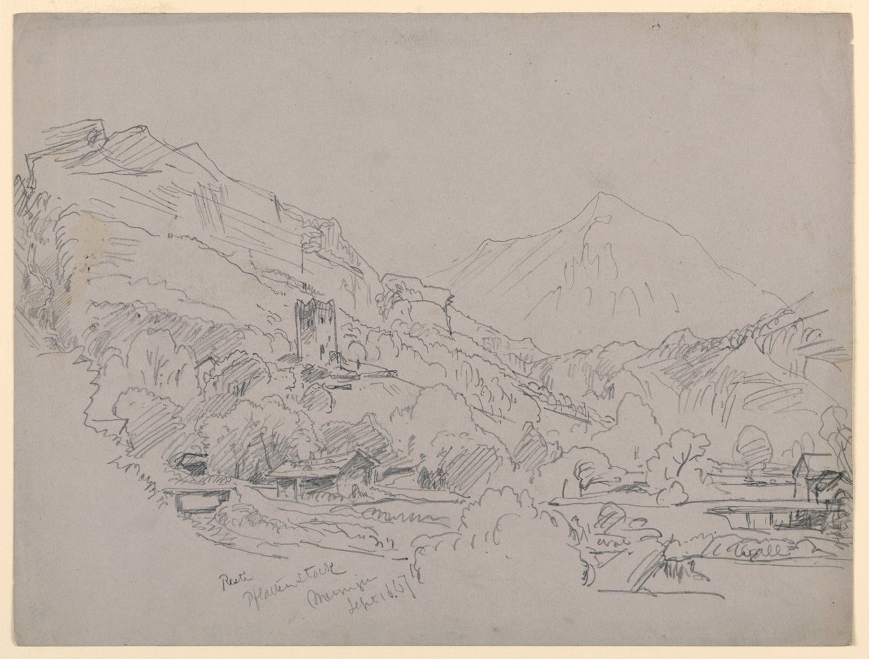 Paysage, Meiringen, Suisse - William Trost Richards