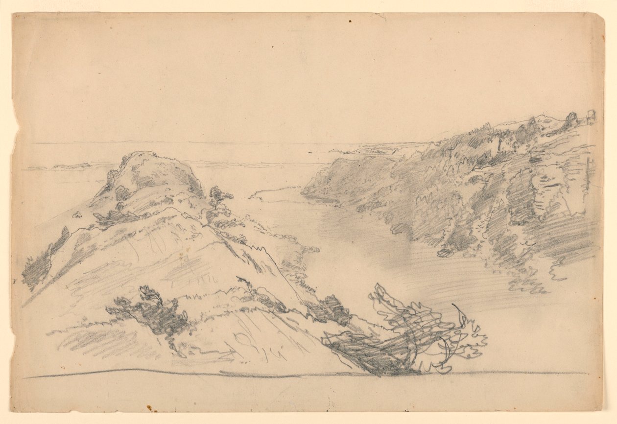Étude pour "De Paradis à Purgatoire, Newport" - William Trost Richards