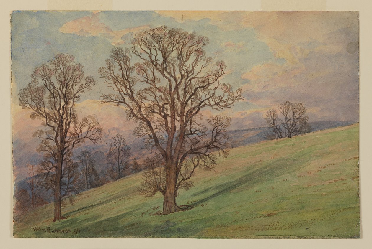 Étude de paysage, Chester County, PA - William Trost Richards