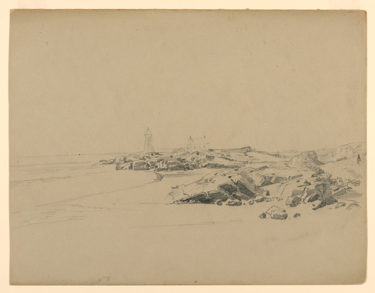 Étude du rivage, Point Judith, RI - William Trost Richards