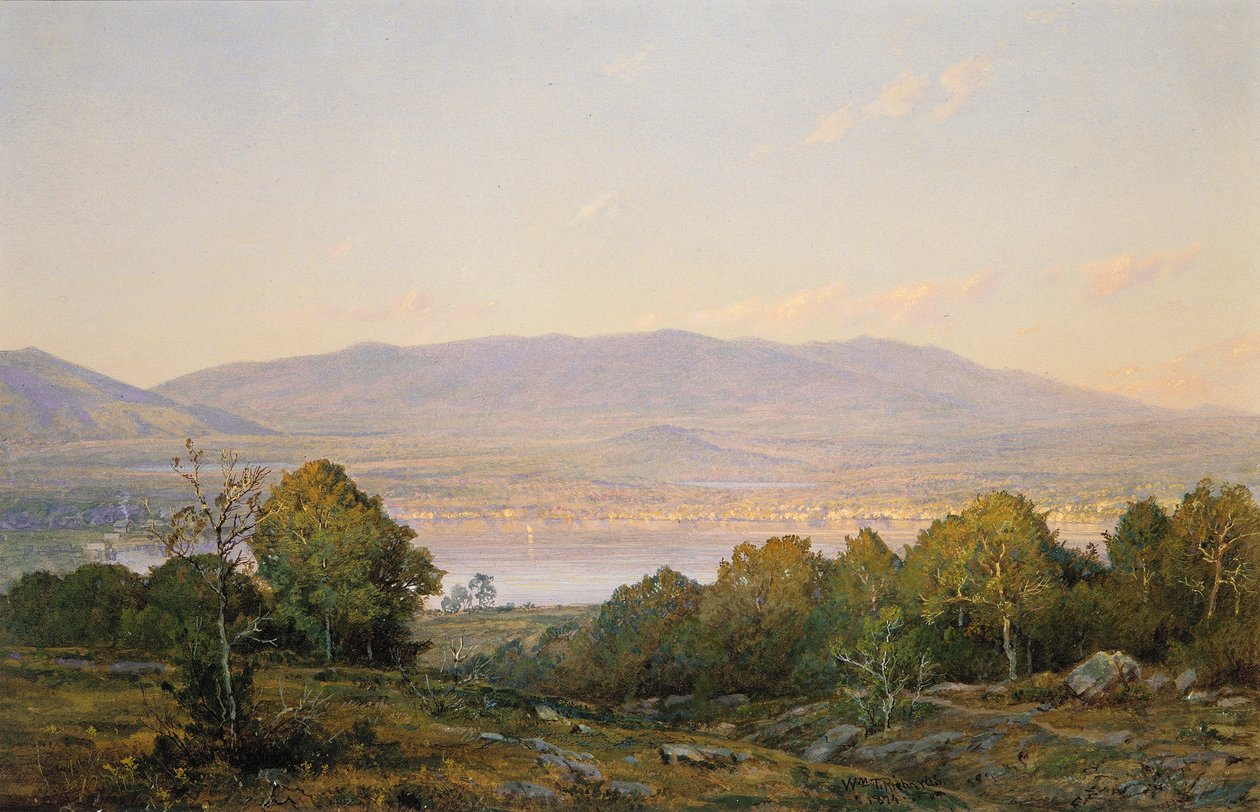 Coucher de soleil à Centre Harbor, New Hampshire - William Trost Richards