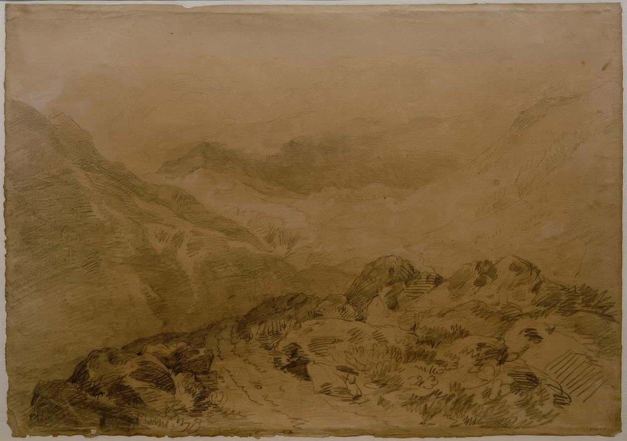 Un passage rocheux entre les montagnes (Glen Croe, avec les pentes de Ben Arthur : Ben an Lochain) - Joseph Mallord William Turner