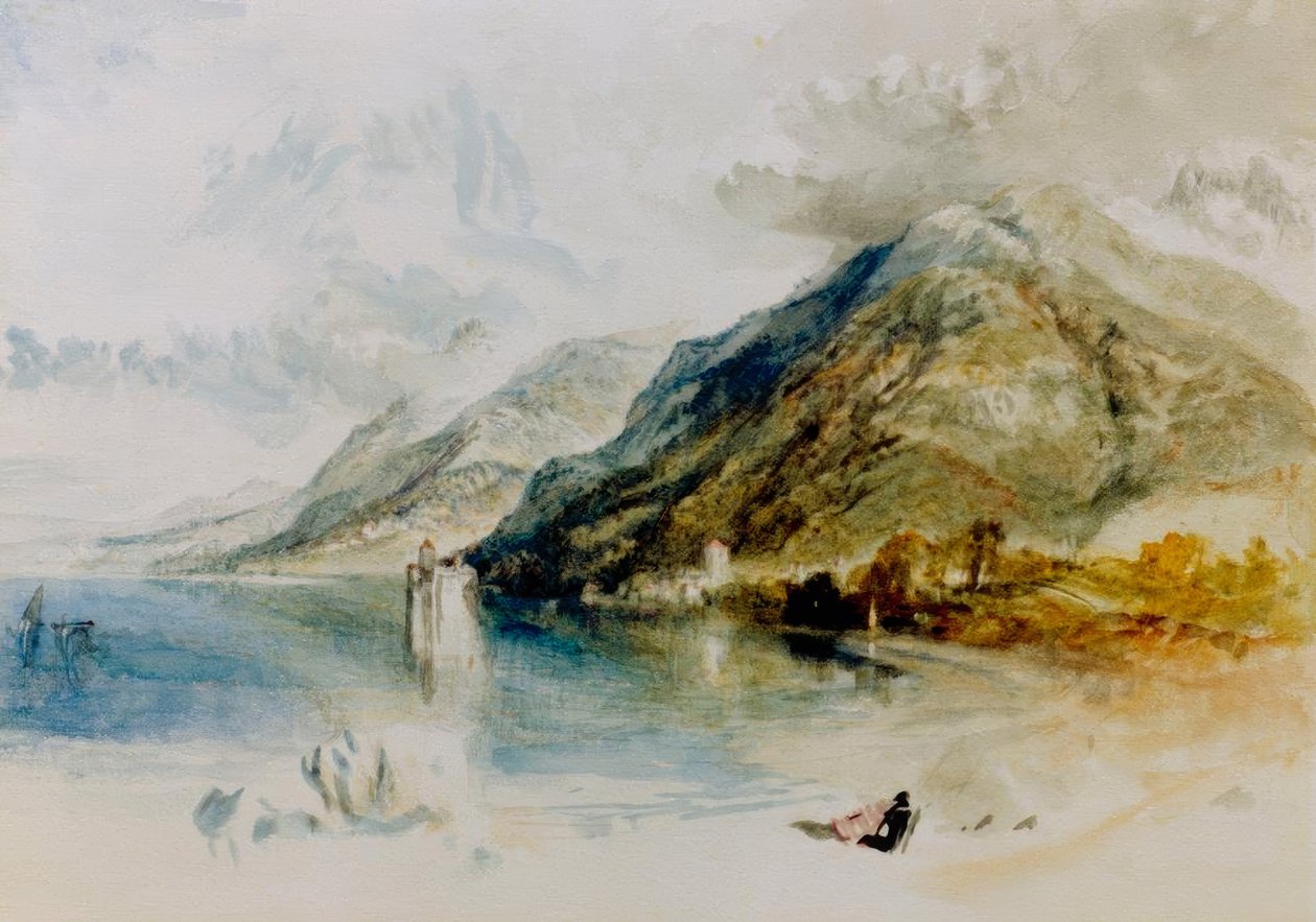 Le château de Chillon au lac Léman, vu de Villeneuve - Joseph Mallord William Turner
