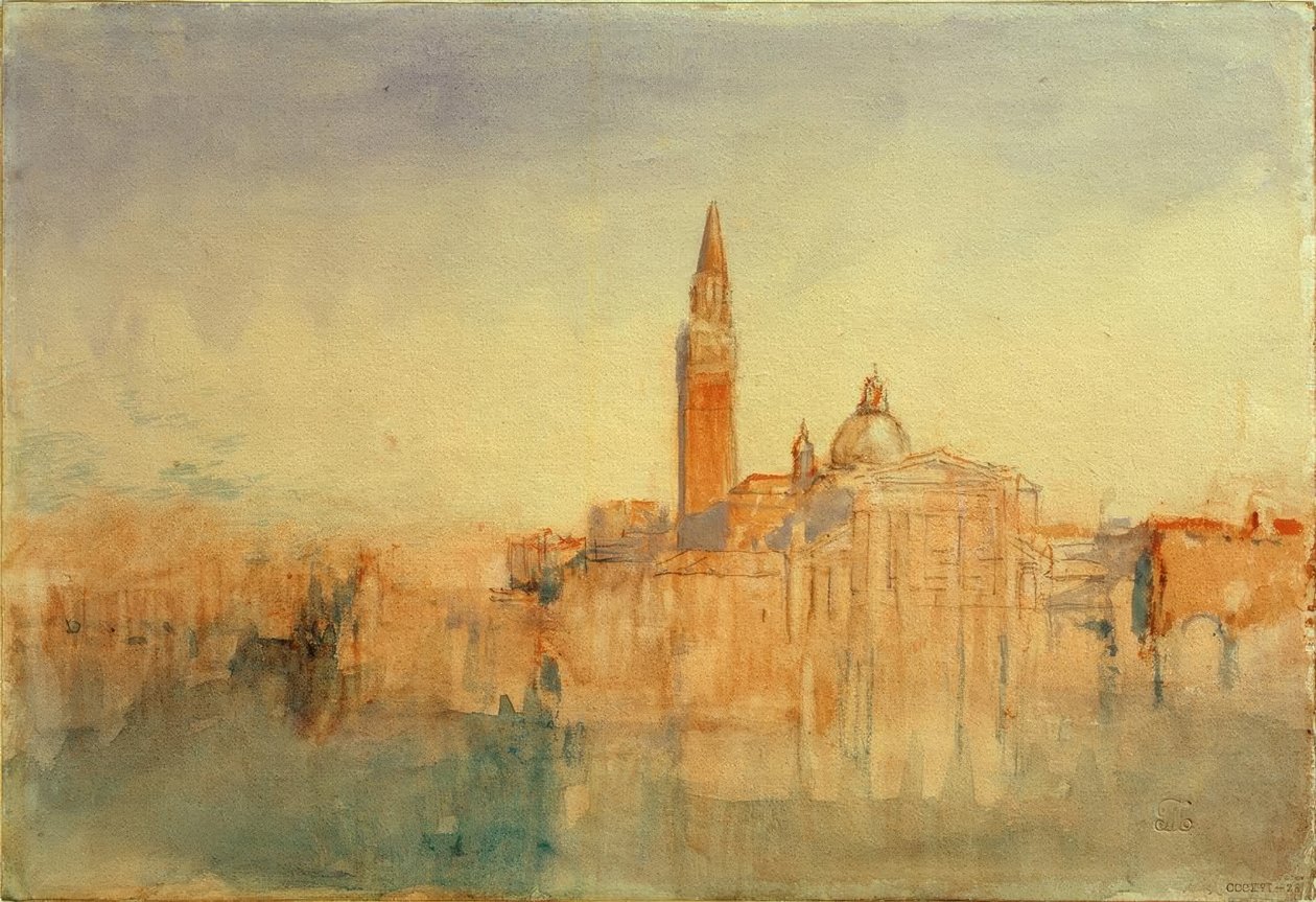 San Giorgio Maggiore au coucher du soleil, depuis l