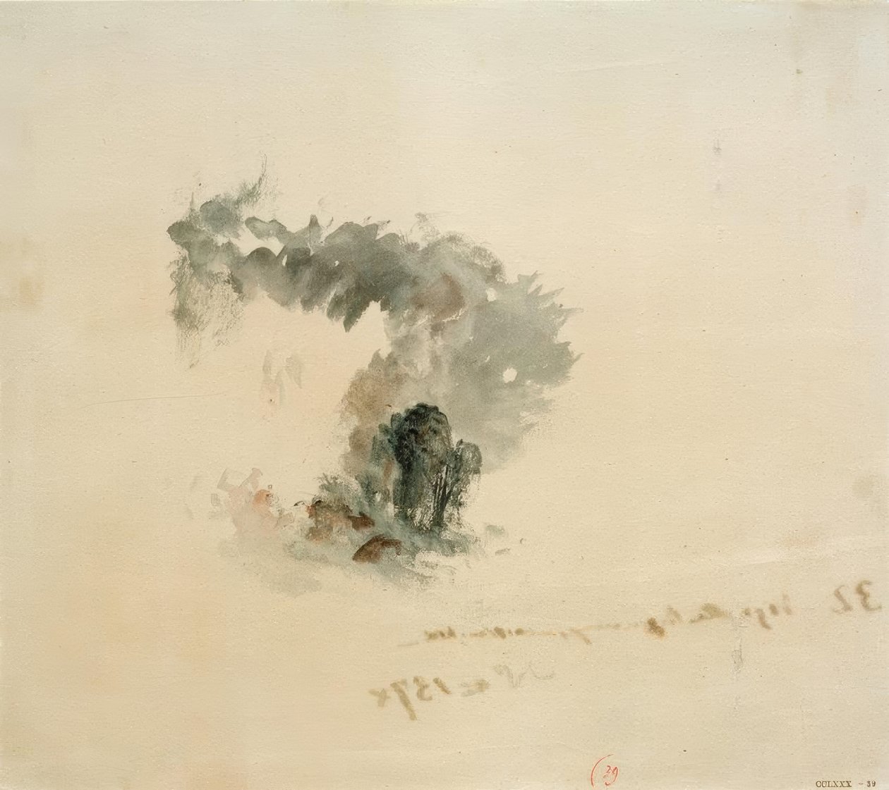 Mer, arbres, figures (?, pour les œuvres poétiques de Campbell, 1837) - Joseph Mallord William Turner