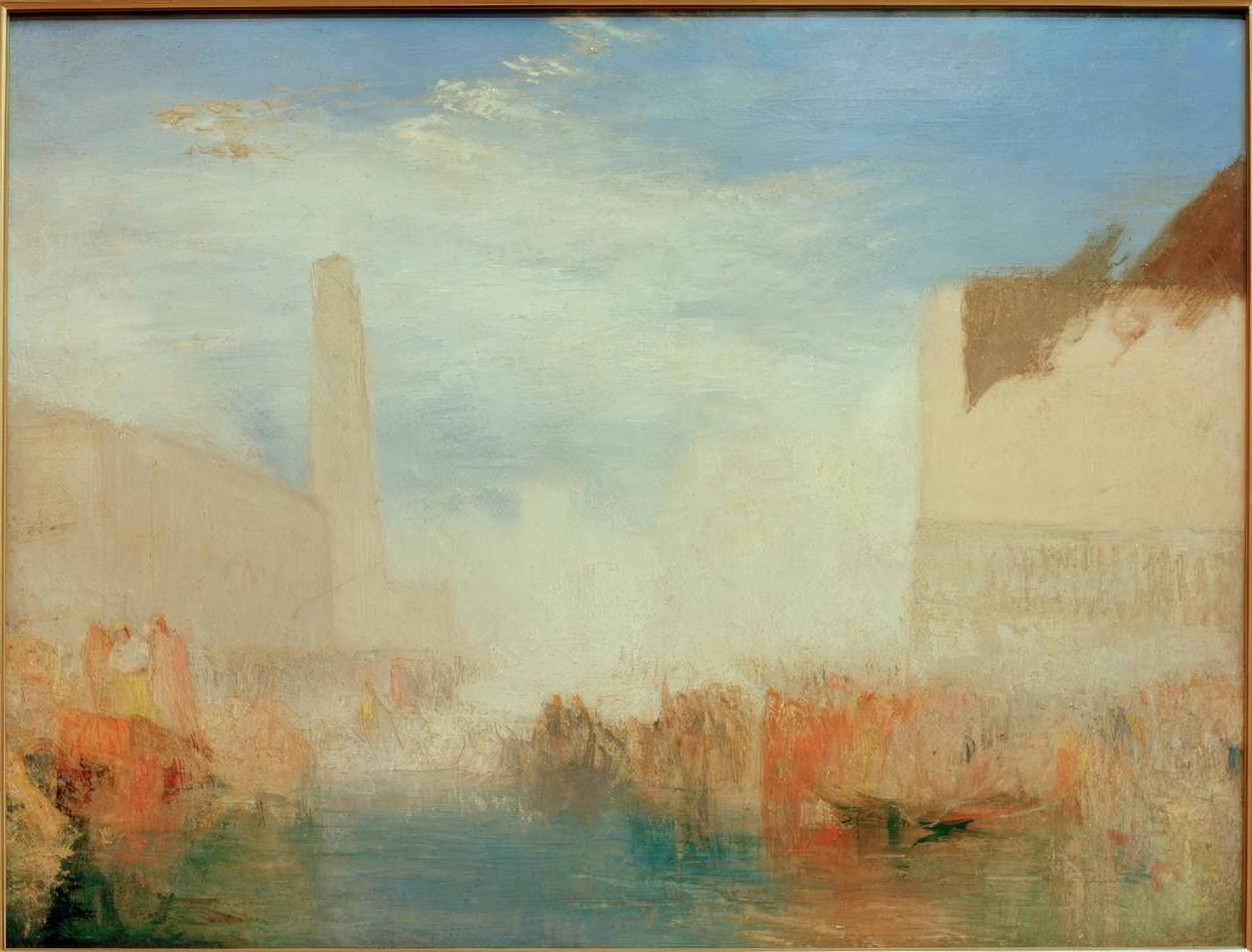 Venise : La Piazzetta avec la cérémonie du Doge se mariant - Joseph Mallord William Turner