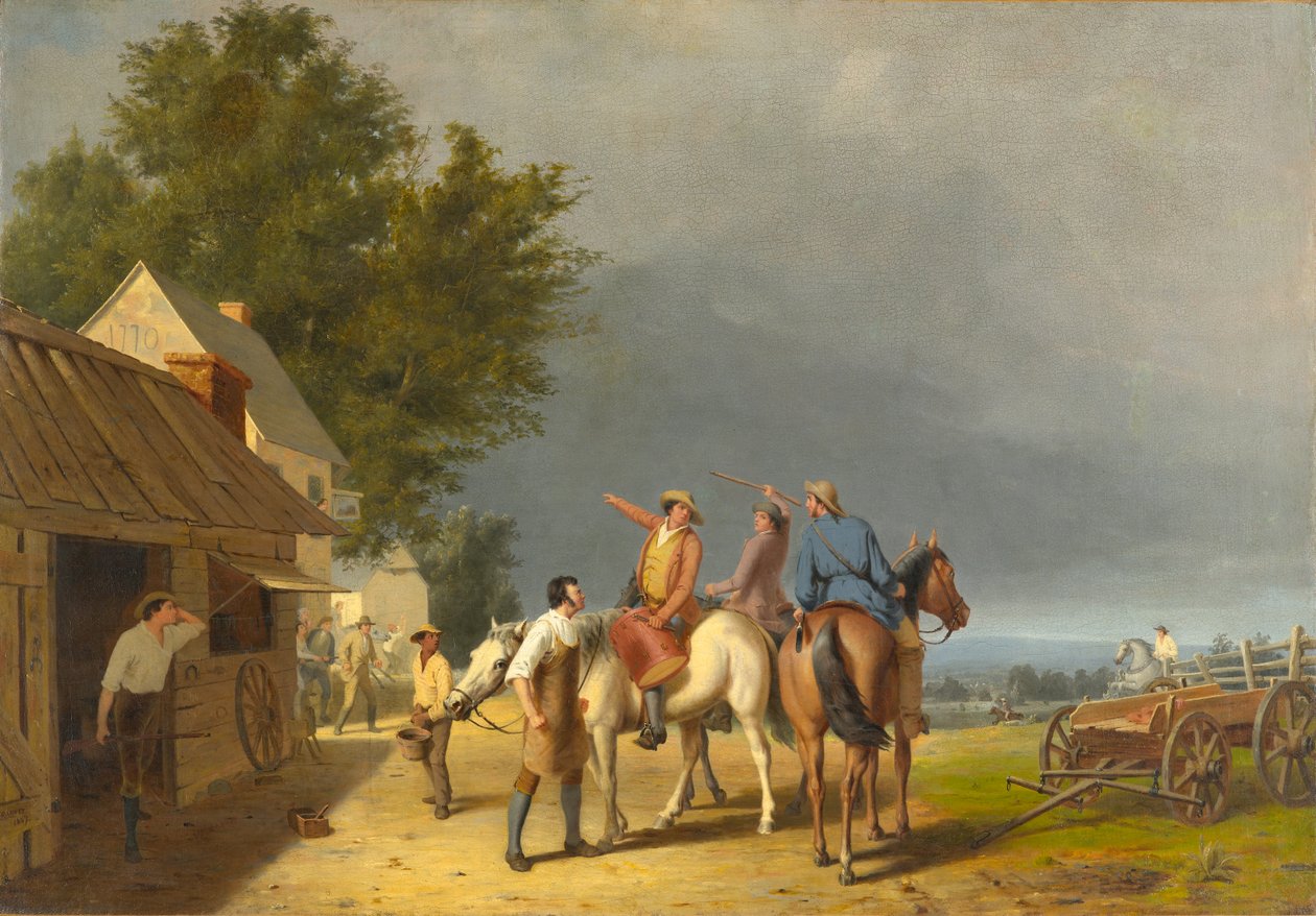 Premières nouvelles de la bataille de Lexington - William Tylee Ranney