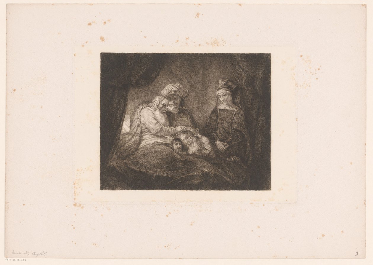 Jacob bénit Éphraïm et Manassé - William Unger
